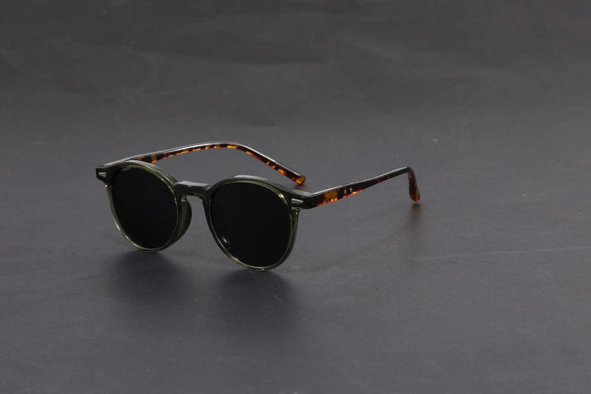 GENEVIEVE Simple Geometric Round Frame Design Women Men Polarized Sunglasses UV Protection Customizable Prescription 1080