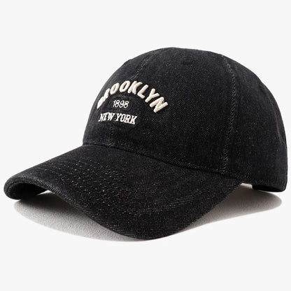 2025 New Vintage Denim Visors Hat Fashion Jeans Baseball Cap Unisex Letter Embroidery Hip Hop Snapback Caps Cool Casquette