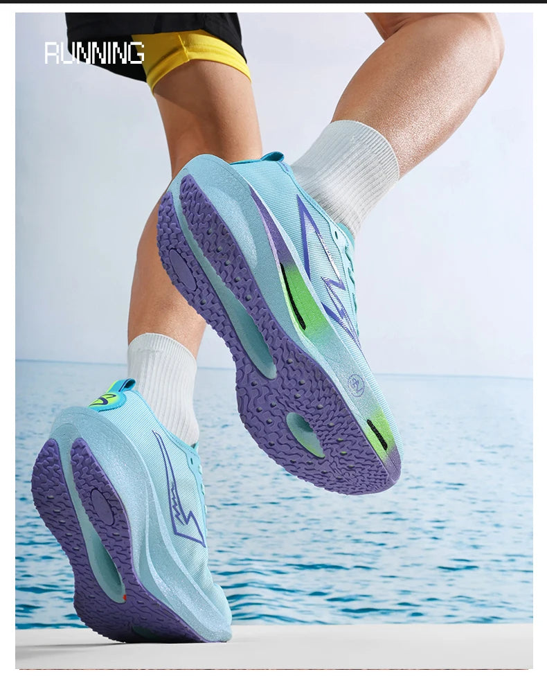 Men Sports Running Shoes Casual Marathon Breathable Lightweight Women's Comfortable Athletic Non-Skid Walking Sneakers