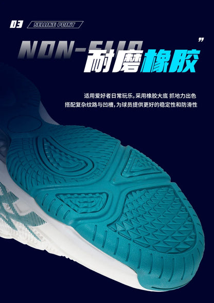 Men and Women Badminton Shoes Table Tennis Shoes for Volleyball Handball Sports Sneakers Anti-Skid Mesh Breathable Field Training