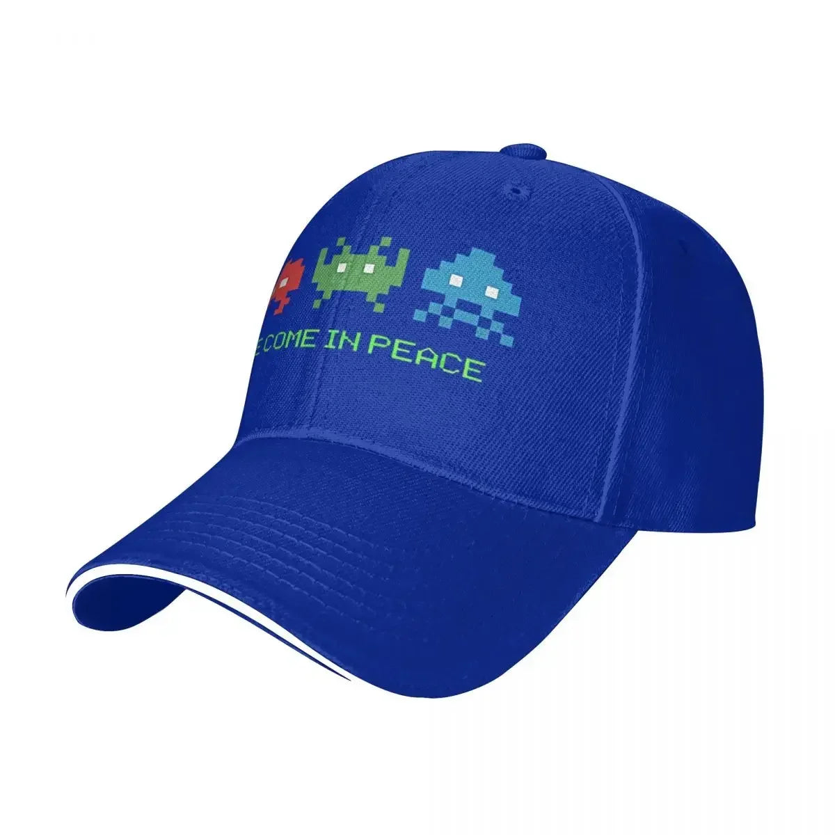 2026 Space Invaders Shooting Video Game We Come In Peace Durable for All Seasons Cap Female Women's Cap Summer 2025
