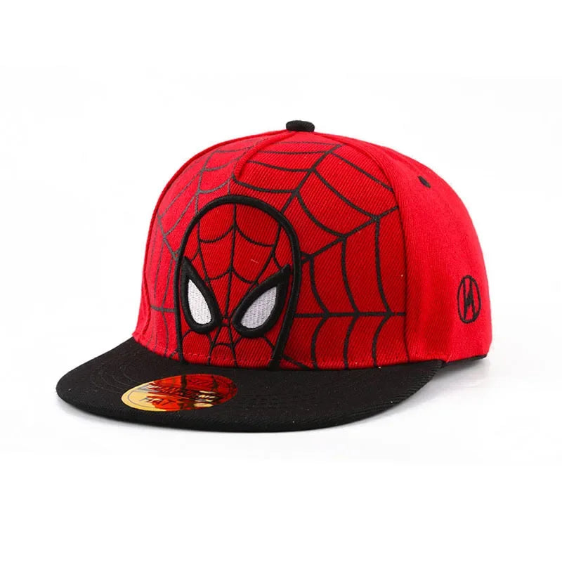 *2026 HotAnime Cartoon Spiderman Hats for Kids Toddler  Baseball Cap Spring Snapback Hip Hop Adjustable Caps