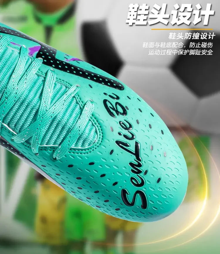 Oversized Football Boots for Youth & Children, Comfortable Flexible Design, Stable Anti-slip Performance for Outdoor Field Sports