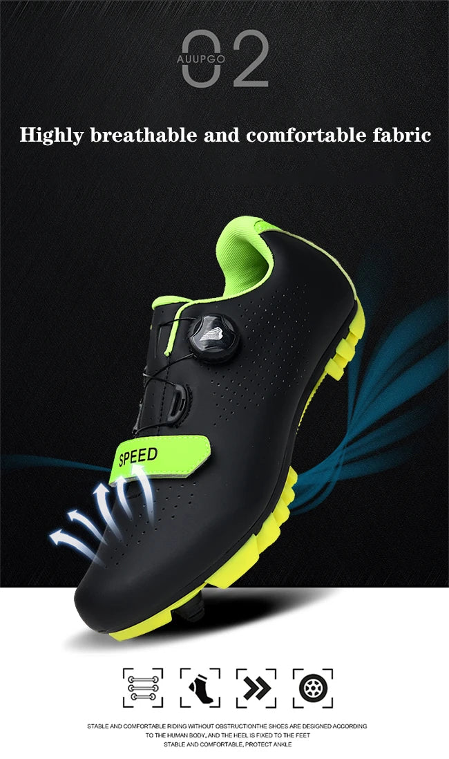 Cycling Sneakers Breathable MTB Shoes for Men and Women Trail Mountain Bicycle Riding Shoes Sport Road Bike Shoes SPD Pedal Cycle Shoes