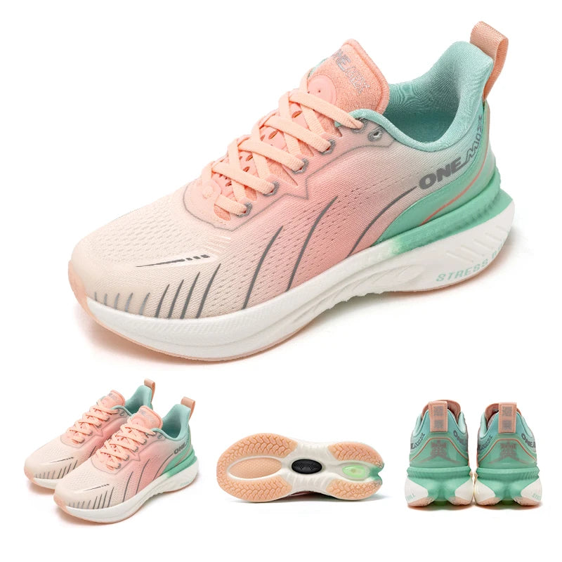 ONEMIX New Cushioned Running Shoes for Women Fall Winter Heavy Runners Lace-Up Women’s Jump Rope Dance Non-Slip Outdoor Sneakers