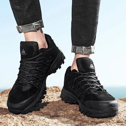 HIKEUP Scarpe outdoor da uomo per escursionismo, sport e tempo libero, scarponcini da trekking in montagna e campeggio, sneaker antiscivolo e resistenti all’usura