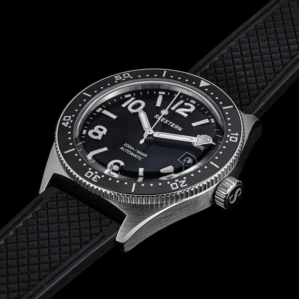 SEESTERN Diver Men Watch Automatic Mechanical Wristwatches NH35 Movement Ceramic Bezel 20Bar Waterproof Sapphire Luminou S434-2