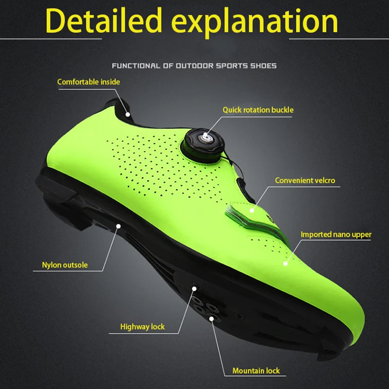 Unisex Mtb shoes Zapatillas Ciclismo MTB men's bicycle running shoes, men's spikes for mountain bikes, women's bicycle shoes