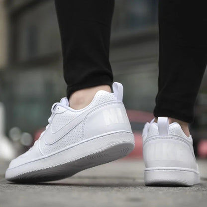 Nike Court Borough Retro Versatile Casual Non-Slip Breathable Balanced Low-Top White Av3171-100