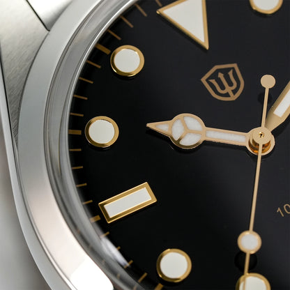 Watchdives WD1016 V3 37mm Uhr mit VH31 Sweep-Uhrwerk, Edelstahlgehäuse, luxuriösem Saphirglas, 100m wasserdicht, Herrenuhr mit Box, ideales Geschenk