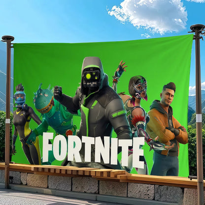 Adventure-Game F-FORTNITE-Flagge, geeignet für Party, Club, Outdoor, Innenbereich, Wandkunst-Dekoration, Banner, Geschenk