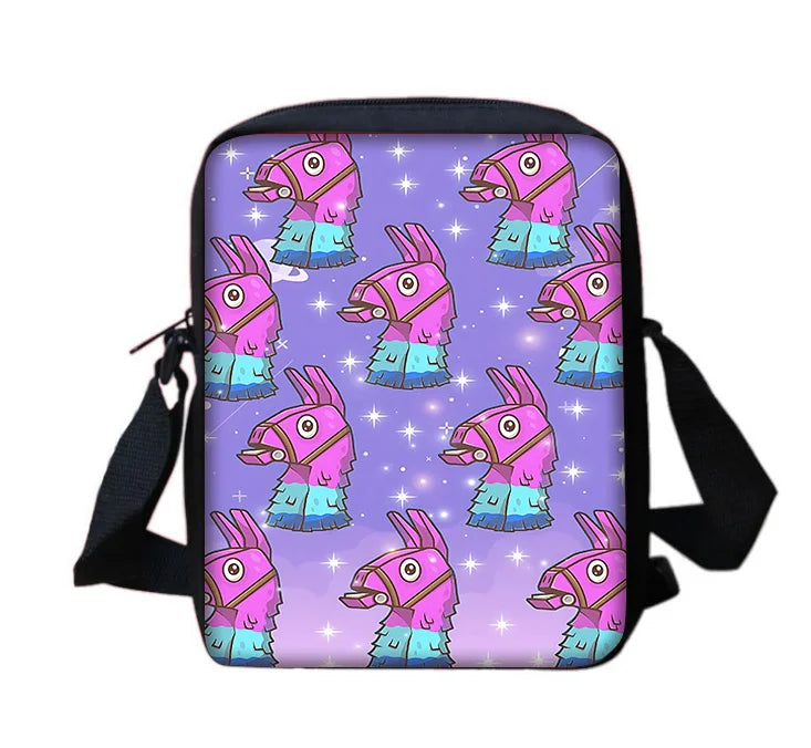 Hot Classic Game Fortnite Boys and Girls Printed Shoulder Messenger Bag Child Casual Handbag Men Women Phone Bag Shopping Bag