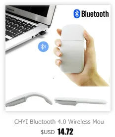 Bluetooth Wireless Arc Touch Mouse For Microsoft PC Laptop 1200DPI Optical Folding Mouse Slim Notebook Gaming Computer Mice