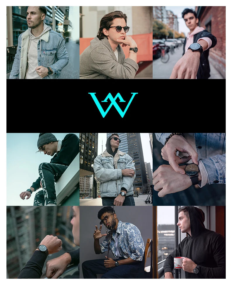 WM Watch Automatic Mechanical Watch NH35 Glacier Series 100M Waterproof AR Coated Sapphire Welly Merck Watches For Man WM226