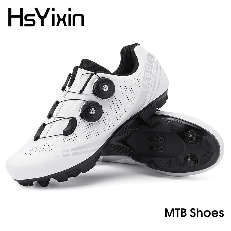 MTB Cycling Shoes Breathable Men’s and Women’s Off-Road Mountain Bike Cycling Shoes Self-Locking Speed Mountain Bike Pedal Shoes