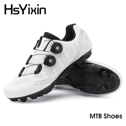 MTB Cycling Shoes Breathable Men’s and Women’s Off-Road Mountain Bike Cycling Shoes Self-Locking Speed Mountain Bike Pedal Shoes