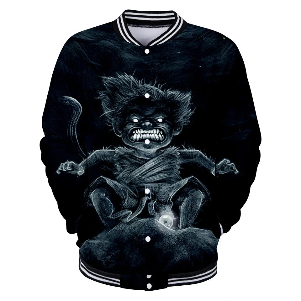 Uniforme da baseball streetwear Dragon Ball per uomo e donna, costume Son Goku per adulti, giacca primaverile e autunnale, cardigan, felpa, idea regalo