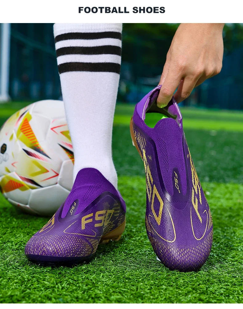 New Men’s Football Boots High-Quality Soccer Shoes Sneakers Match Indoor Non-Slip Grass Cleats High-Top Futsal Hot-Selling Outdoor
