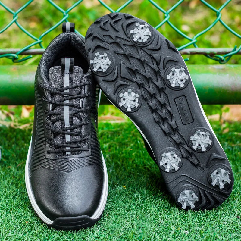 Hot Sale Leisure Golf Shoes Men's Waterproof Golf Spikes Sneakers Professional Non-Slip Golf Trainers Luxury Sports Shoes