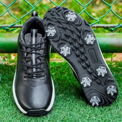 Hot Sale Leisure Golf Shoes Men's Waterproof Golf Spikes Sneakers Professional Non-Slip Golf Trainers Luxury Sports Shoes