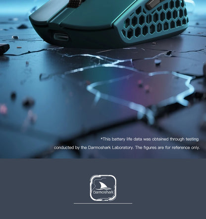 Darmoshark M5Air geschmiedete Carbonfaser kabellose 8K-Gaming-Maus PAW3950 30K DPI für kleine Hände, Finger-Grip, Game-Makro-Maus, leicht