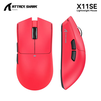 Ratón gaming ATTACK SHARK X11 y ratón inalámbrico X11 SE 22000 DPI, sensor PAW3311, BT/2.4G/con cable, ligero de 59g, 2000W clics