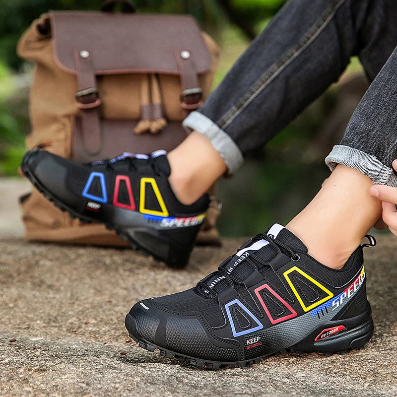 Men's Hiking Shoes Waterproof Non-slip Hiking Sports Shoes Camping Training Hunting Tactical Shoes Men's Cycling Shoes