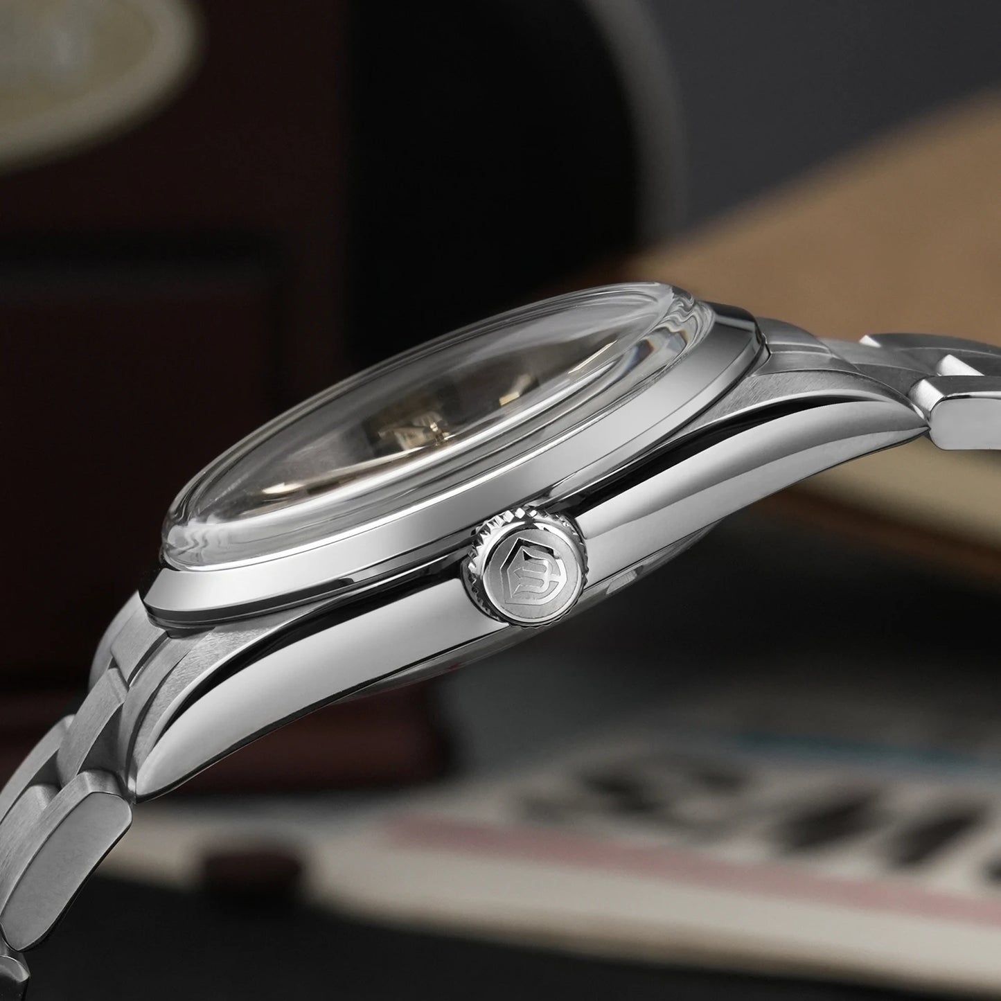 Watchdives WD1016 V3 37mm Uhr mit VH31 Sweep-Uhrwerk, Edelstahlgehäuse, luxuriösem Saphirglas, 100m wasserdicht, Herrenuhr mit Box, ideales Geschenk