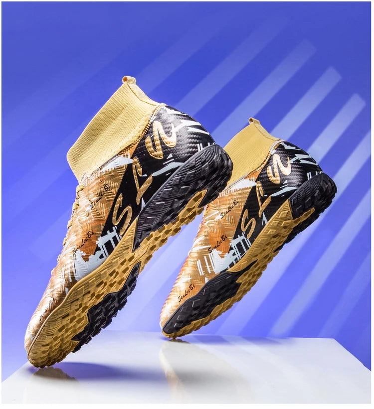 Size 34-46 Men's FG/TF Football Boots Futsal Professional Unisex Kids Soccer Training Outdoor Boys Football Sneakers