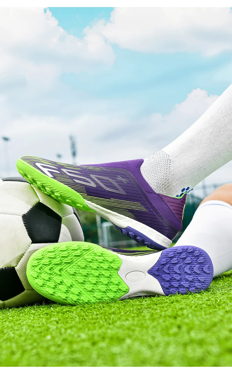 New Men's Soccer Shoes High-Quality Cleats Football Boots Sneakers Hot-Selling Indoor Futsal Non-Slip Match Grass High-Top Outdoor