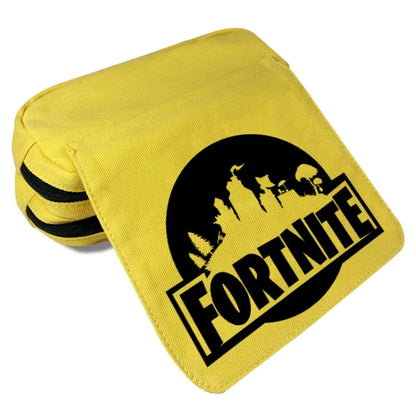 Детски несесер Fortnite, многофункционална кутия за ученически пособия, детски несесер с голям капацитет и двоен слой