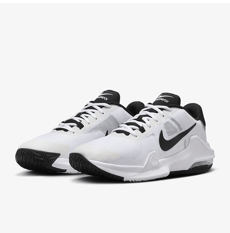 Zapatillas de baloncesto para hombre Nike Genuine Impact 4, prácticas, con amortiguación de cámara de aire, DM1124-103