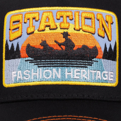 2025 New STATION Small Boat Personalized Truck Hat Street Dance HipHop Hat Outdoor Cycling Sunshade Baseball Hat Mesh Hat Unisex