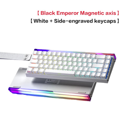 Tastiera meccanica gaming AULA HERO 68 HE con asse magnetico RT, cablata, illuminazione RGB, polling rate 8K e incisione laterale