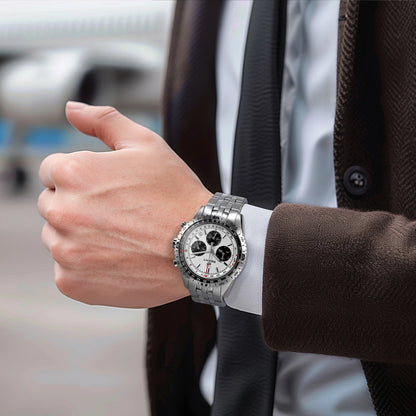 BERNY Aviation Men's Watches Quartz Chronograph Watch Date Sapphire Super Luminous Luxury Brand Dress Man Wristwatch