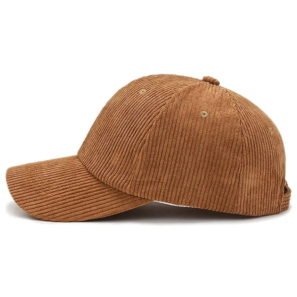 Unisex Corduroy Corduroy Baseball Cap Adjustable Sun Hat Hip Hop Cap Men