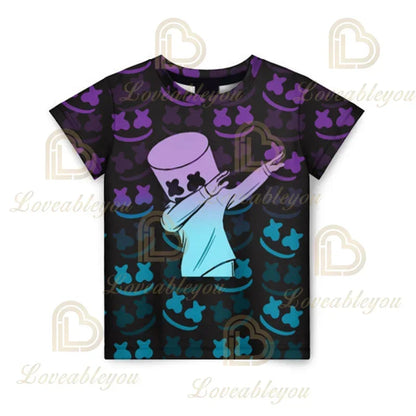 Fortnite 3D Printed Short Sleeve T-Shirt Game Cartoon Print Battle Royale Adult Kid Clothes Kids T-shirt Harajuku T-shirt