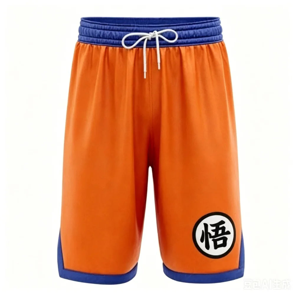 2026 Adult Boys Loose Short Hot Summer Men's Women Male Beach Pants Top Short Gift Sweatpants Goku Dragon Ball Z Casual Shorts