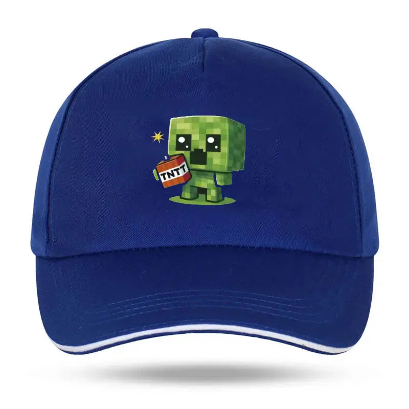 1 Creeper Pattern Baseball Cap | Unisex Hip-Hop Cap, lightweight and form-fitting, perfect for travel and casual wear Sun Hat