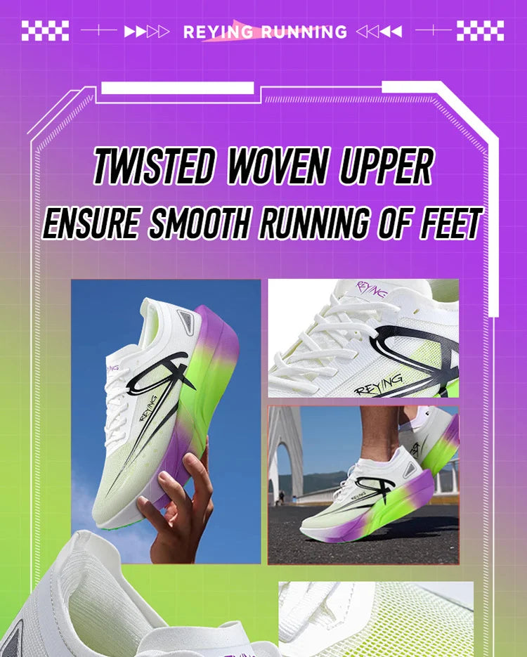 IRUNSVAN Marathon Full-Length Carbon Plate Running Shoes for Men, Cushioned, Shock Absorbent, Triple Rebound Outdoor Road Sports Shoes
