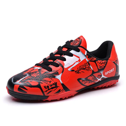 Children Soccer Shoes Sports Society Field Boy Football Shoes Futsal Fast Indoor Sneakers Original Ankle Cleats Football Boots