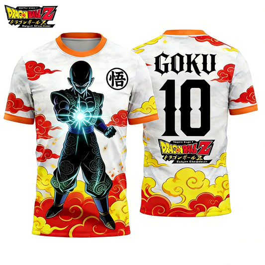 2026 Summer Dragon Ball Retro Fitness T-shirt Men's Oversized 3D Printed Short-sleeved Family Unisex Children's Sports Shirt