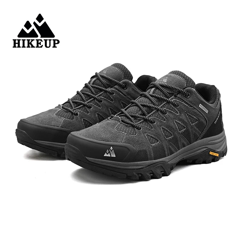 HIKEUP Scarpe outdoor da uomo per escursionismo, sport e tempo libero, scarponcini da trekking in montagna e campeggio, sneaker antiscivolo e resistenti all’usura