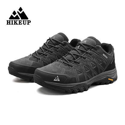 HIKEUP Scarpe outdoor da uomo per escursionismo, sport e tempo libero, scarponcini da trekking in montagna e campeggio, sneaker antiscivolo e resistenti all’usura