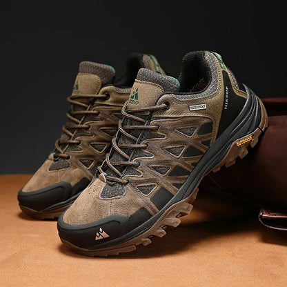 HIKEUP Scarpe outdoor da uomo per escursionismo, sport e tempo libero, scarponcini da trekking in montagna e campeggio, sneaker antiscivolo e resistenti all’usura