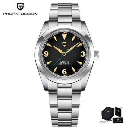 2024 NEW PAGANI DESIGN Sports Men's Automatic Mechanical Wristwatch Japan NH35A Stainless Steel Simple 200M Waterproof Montre Homme
