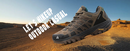 HIKEUP Scarpe outdoor da uomo per escursionismo, sport e tempo libero, scarponcini da trekking in montagna e campeggio, sneaker antiscivolo e resistenti all’usura