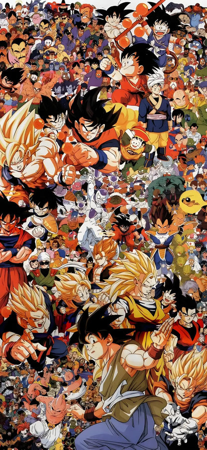 Dragon Ball Anime Pure Cotton T-shirt Summer New Goku Printed Men's and Women's Harajuku Hip Hop Casual Short Sleeve Top