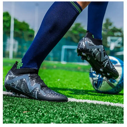 Oversized Football Boots for Youth & Children, Comfortable Flexible Design, Stable Anti-slip Performance for Outdoor Field Sports
