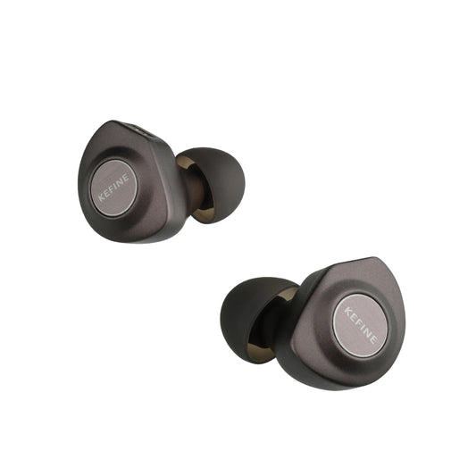 KEFINE Delci HiFi Wired IEM Earphones with 10mm DLC+PU Dynamic Driver, CNC Metal Housing, Detachable 0.78mm 2Pin Cable